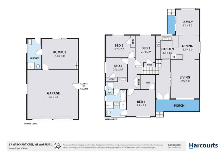 Floorplan of Homely house listing, 57 Marchant Crescent, Mount Warrigal NSW 2528