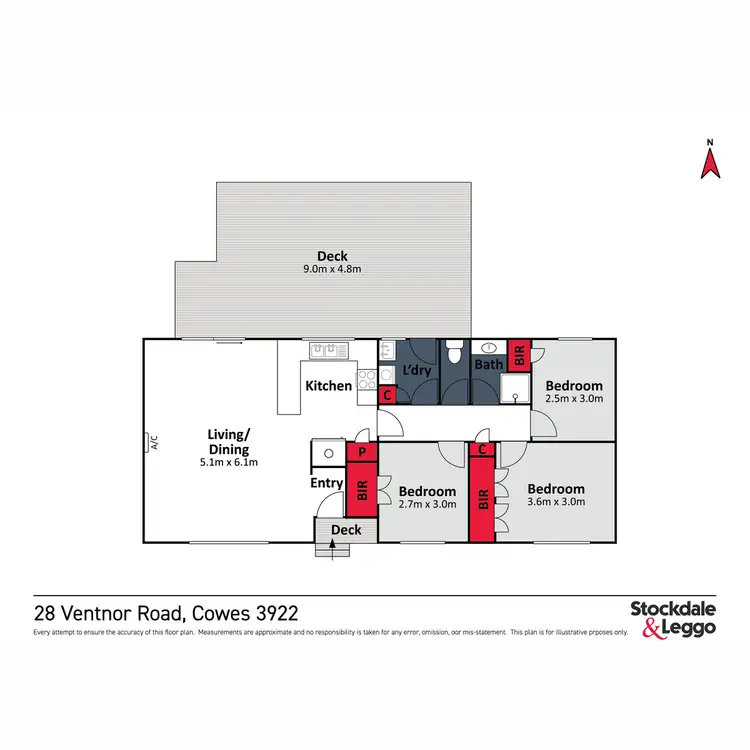 Floorplan of Homely house listing, 28 Ventnor Road, Cowes VIC 3922