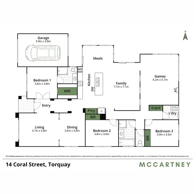 Floorplan of Homely house listing, 14 Coral Street, Torquay VIC 3228