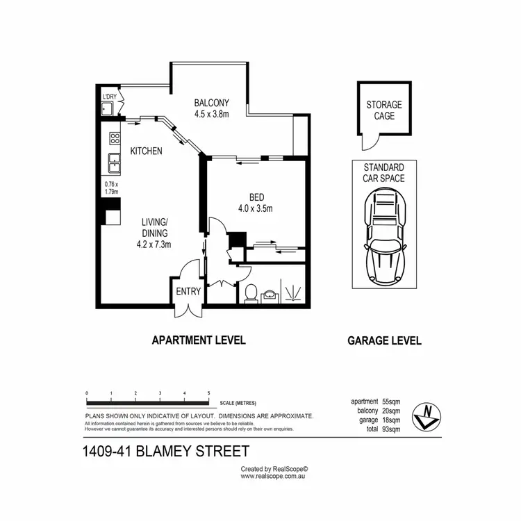 Floorplan of Homely apartment listing, 1409/41 Blamey Street, Kelvin Grove QLD 4059