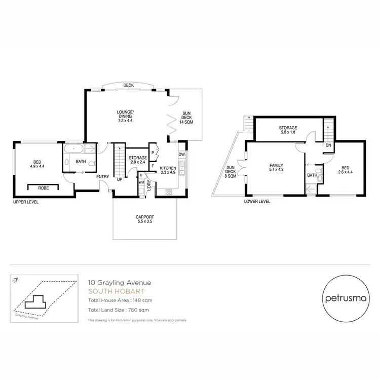 Floorplan of Homely house listing, 10 Grayling Avenue, South Hobart TAS 7004