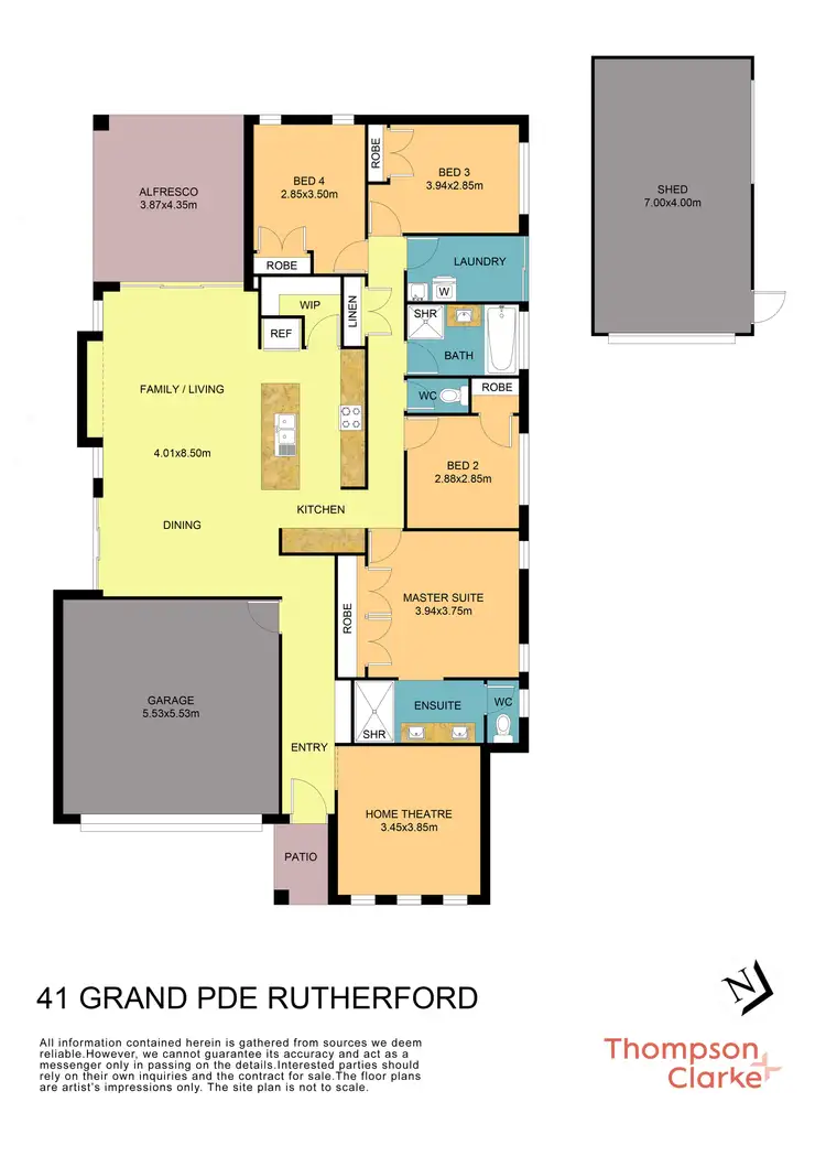 Floorplan of Homely house listing, 41 Grand Parade, Rutherford NSW 2320