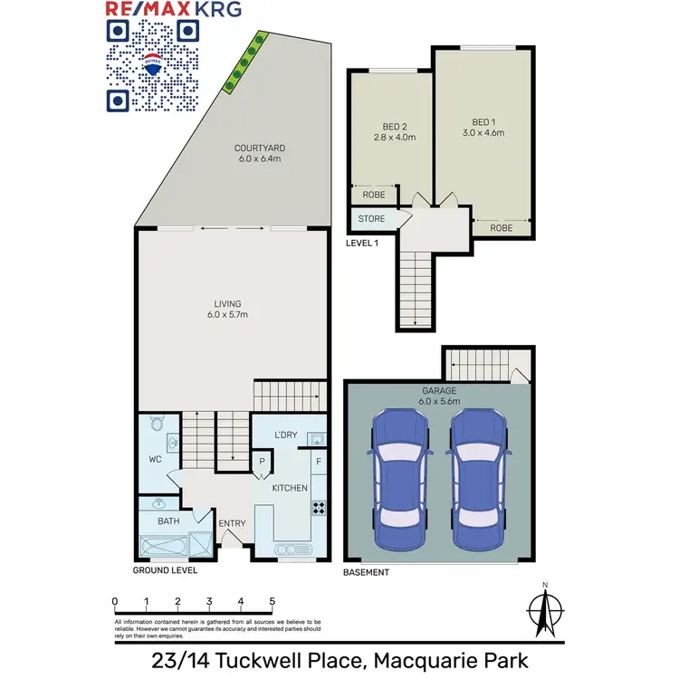 Floorplan of Homely townhouse listing, 23/14 Tuckwell Place, Macquarie Park NSW 2113