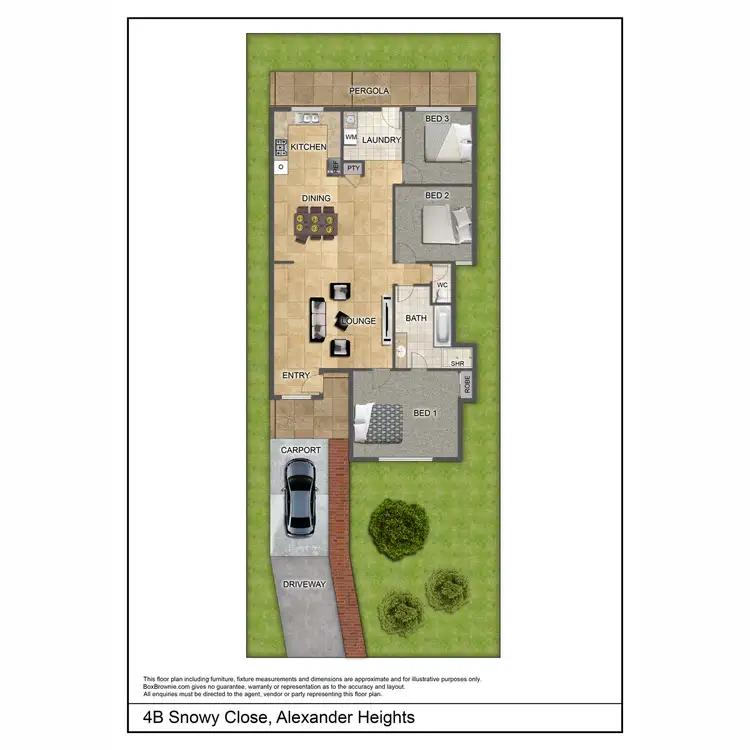 Floorplan of Homely house listing, 4B Snowy Close, Alexander Heights WA 6064