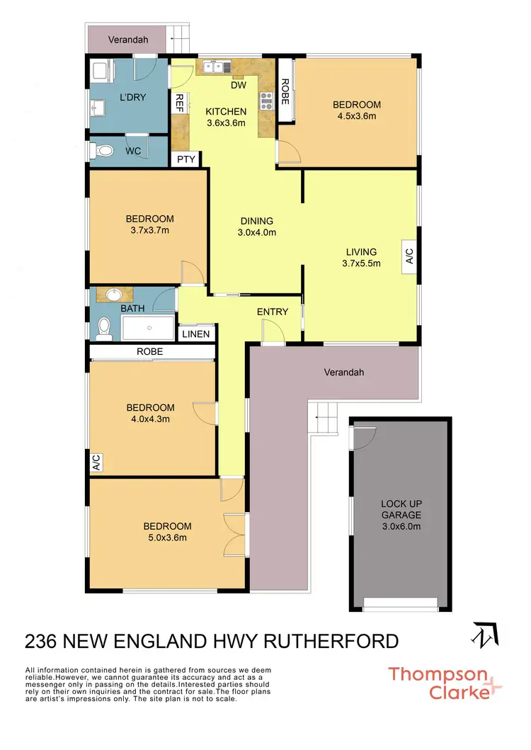 Floorplan of Homely house listing, 236 New England Highway, Rutherford NSW 2320