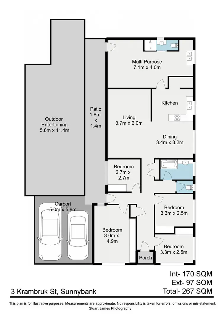 Floorplan of Homely house listing, 3 Krambruk Street, Sunnybank QLD 4109