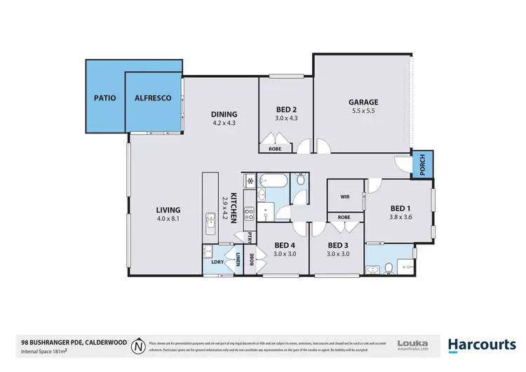 Floorplan of Homely house listing, 98 Bushranger Parade, Calderwood NSW 2527