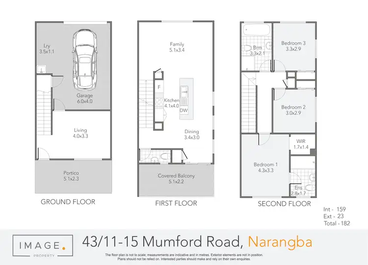 Floorplan of Homely townhouse listing, 43/11-15 Mumford Road, Narangba QLD 4504