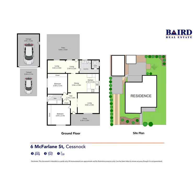 Floorplan of Homely house listing, 6 McFarlane Street, Cessnock NSW 2325