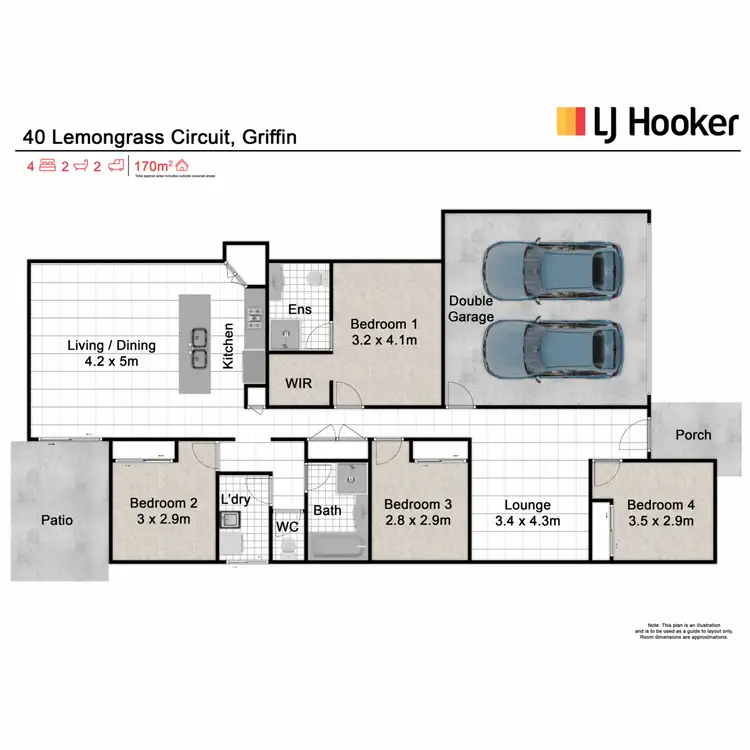 Floorplan of Homely house listing, 40 Lemongrass Circuit, Griffin QLD 4503