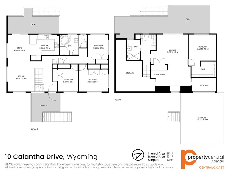 Floorplan of Homely house listing, 10 Calantha Drive, Wyoming NSW 2250