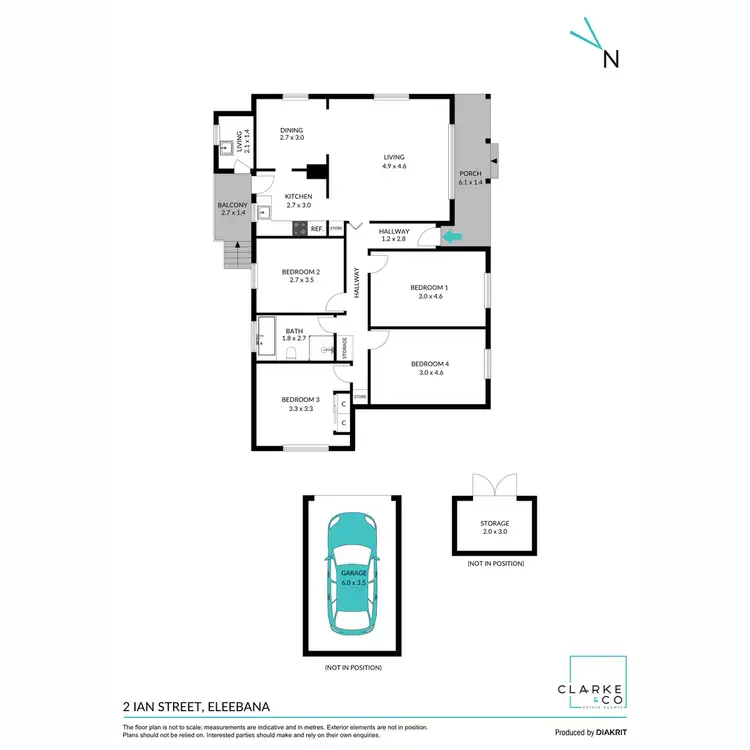 Floorplan of Homely house listing, 2 Ian Street, Eleebana NSW 2282