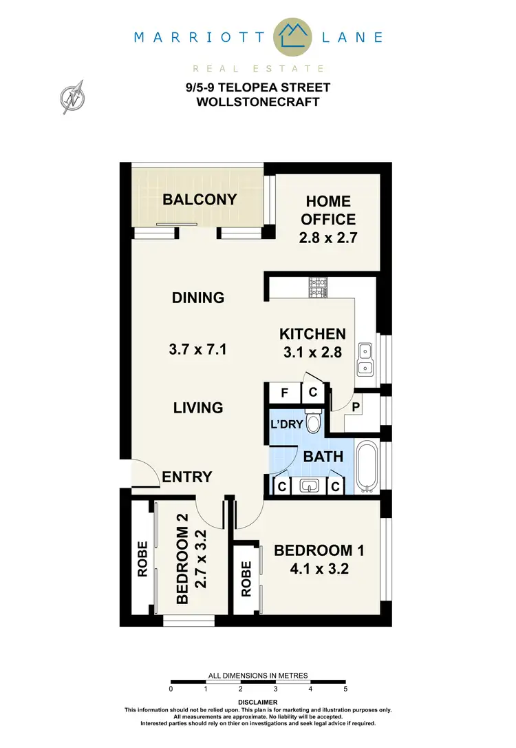 Floorplan of Homely unit listing, 9/5-9 Telopea Street, Wollstonecraft NSW 2065