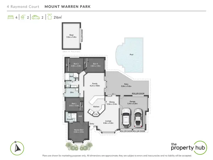 Floorplan of Homely house listing, 4 Raymond Crt, Mount Warren Park QLD 4207