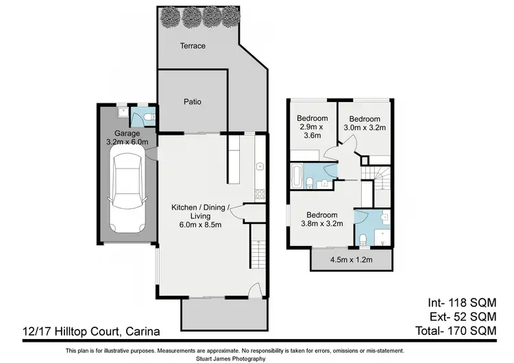Floorplan of Homely townhouse listing, 12/17 Hilltop Court, Carina QLD 4152