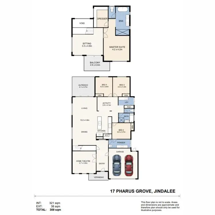 Floorplan of Homely house listing, 17 Pharus Grove, Jindalee WA 6036