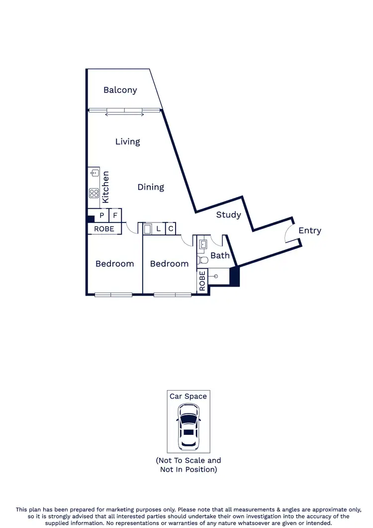Floorplan of Homely apartment listing, 202/67 Galada Avenue, Parkville VIC 3052