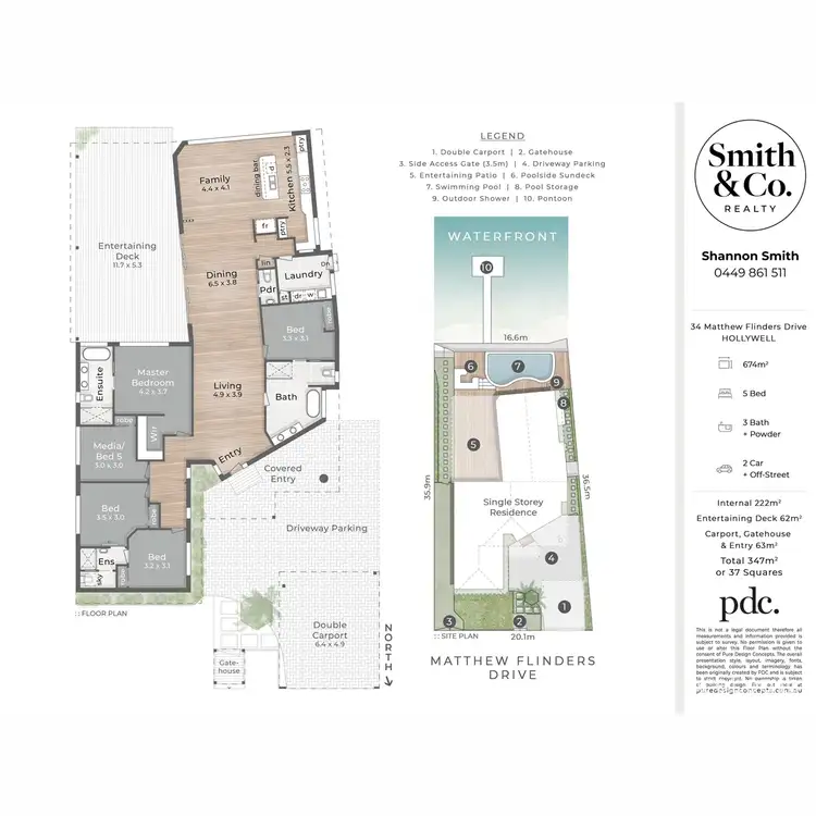 Floorplan of Homely house listing, 34 Matthew Flinders Drive, Hollywell QLD 4216