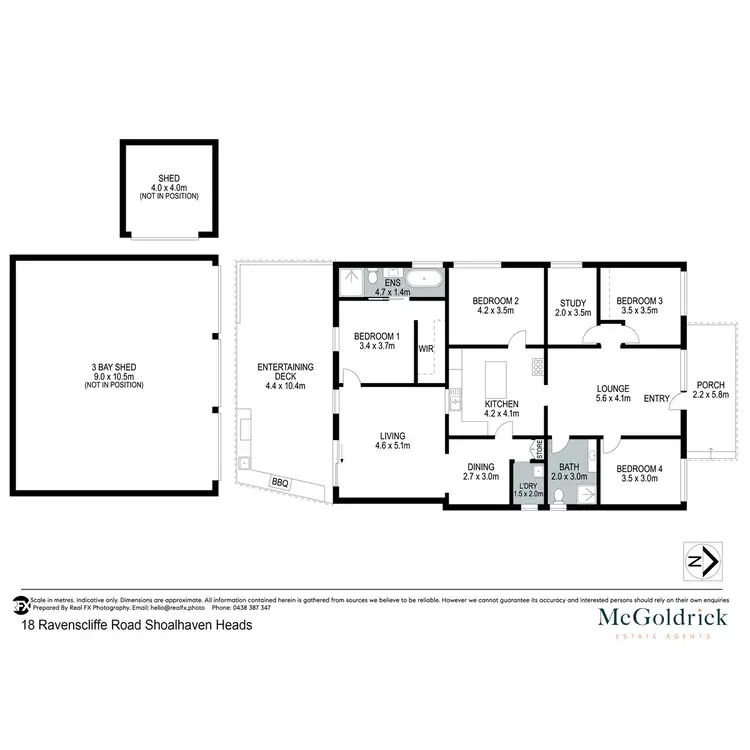 Floorplan of Homely house listing, 18 Ravenscliffe Road, Shoalhaven Heads NSW 2535