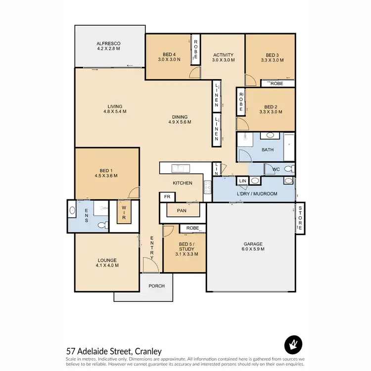 Floorplan of Homely house listing, 57 Adelaide Street, Cranley QLD 4350