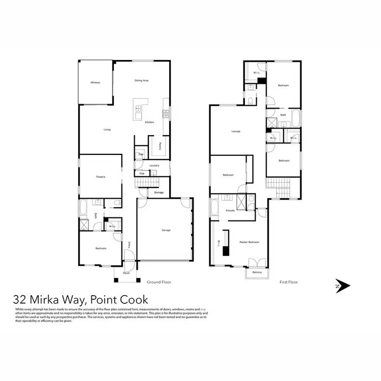 Floorplan of Homely house listing, 32 Mirka Way, Point Cook VIC 3030