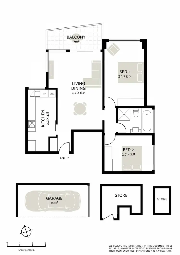 Floorplan of Homely apartment listing, 5/50 Darling Point Road, Darling Point NSW 2027