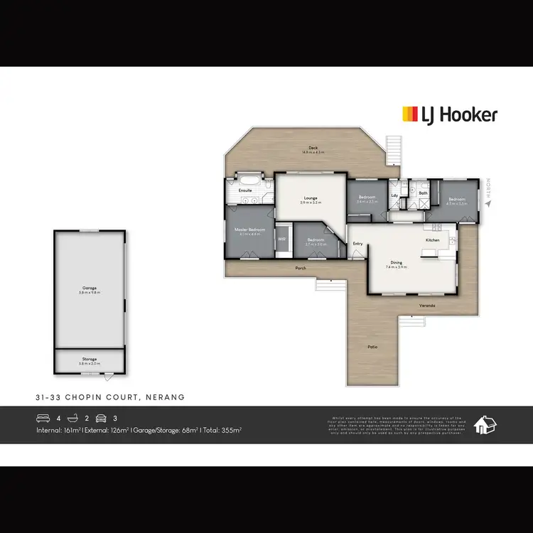 Floorplan of Homely house listing, 31-33 Chopin Court, Nerang QLD 4211