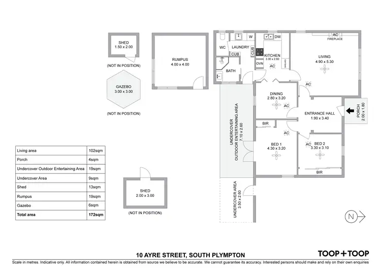 Floorplan of Homely house listing, 10 Ayre Street, South Plympton SA 5038