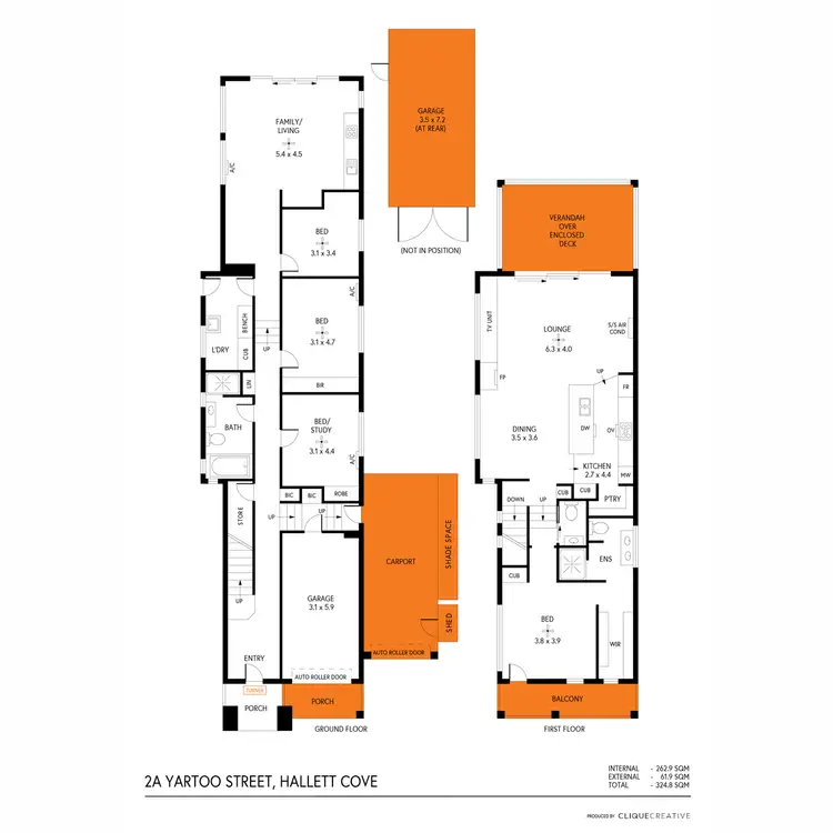 Floorplan of Homely house listing, 2a Yartoo Street, Hallett Cove SA 5158