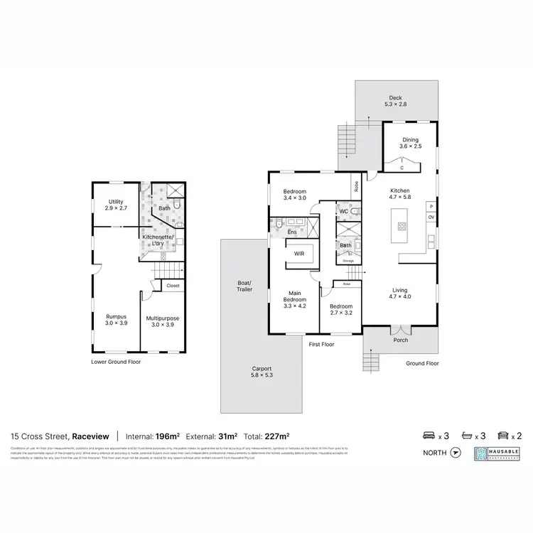 Floorplan of Homely house listing, 15 Cross Street, Raceview QLD 4305