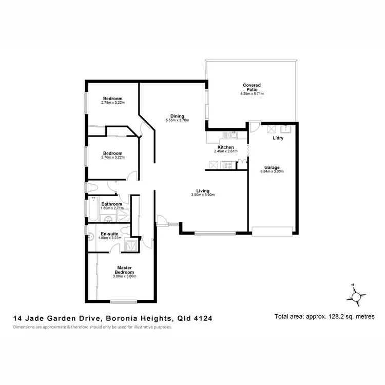 Floorplan of Homely house listing, 14 Jade Garden, Boronia Heights QLD 4124