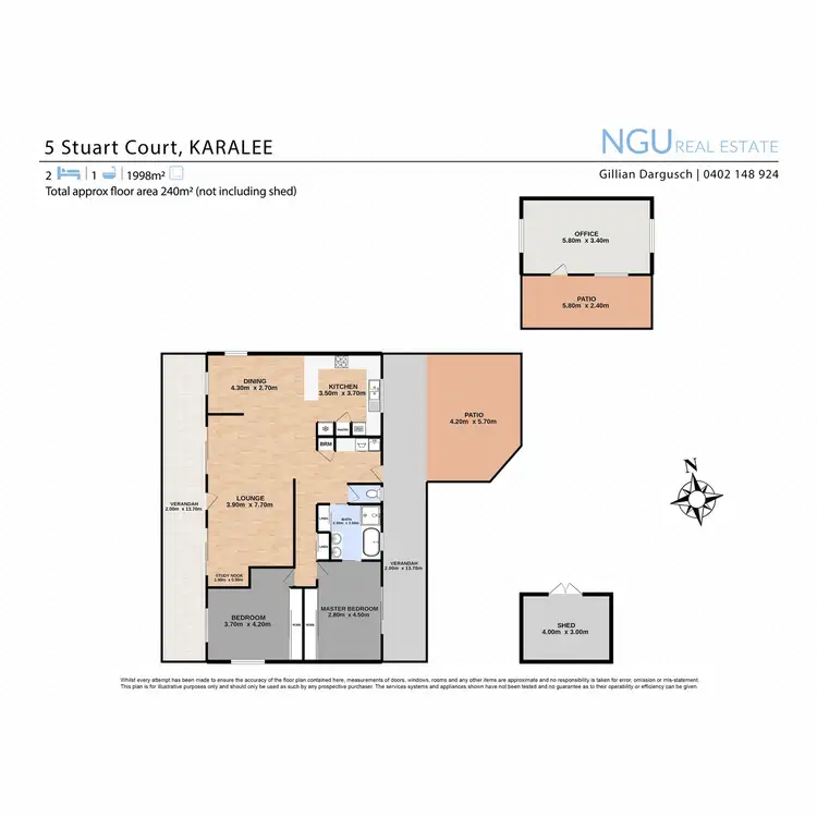 Floorplan of Homely house listing, 5 Stuart Court, Karalee QLD 4306