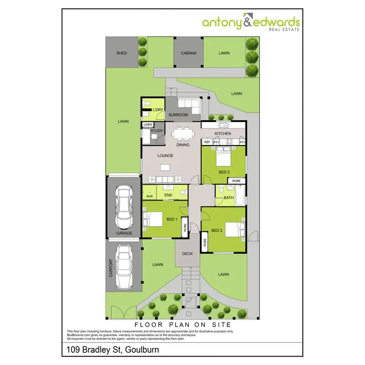 Floorplan of Homely house listing, 109 Bradley Street, Goulburn NSW 2580