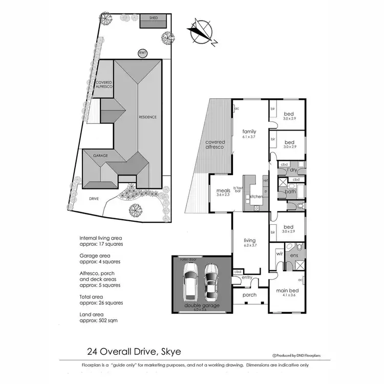 Floorplan of Homely house listing, 24 Overall Drive, Skye VIC 3977