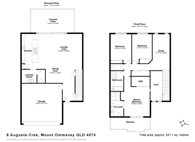 Floorplan of Homely house listing, 8 Augusta Crescent, Mount Ommaney QLD 4074