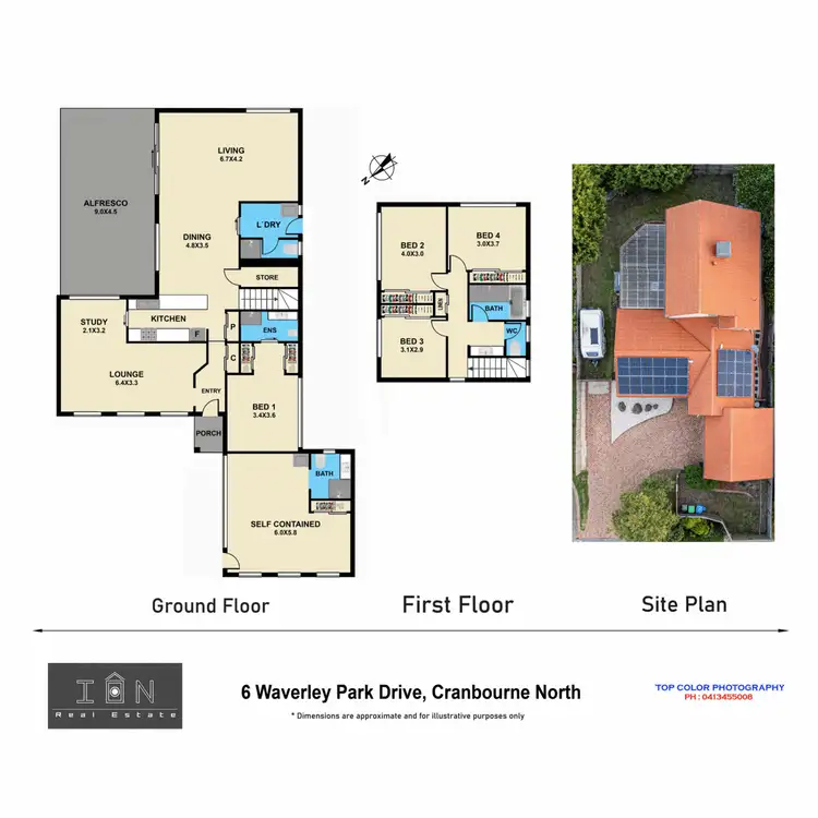 Floorplan of Homely house listing, 6 Waverley Park Drive, Cranbourne North VIC 3977
