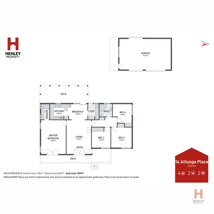 Floorplan of Homely house listing, 14 Attunga Place, Cooma NSW 2630