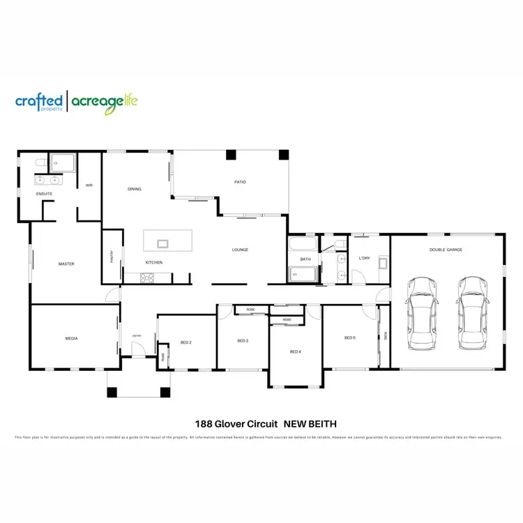 Floorplan of Homely rural property listing, 188 Glover Circuit, New Beith QLD 4124