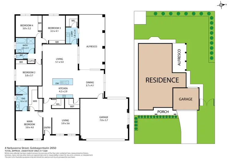 Floorplan of Homely house listing, 4 Nellywanna Street, Gobbagombalin NSW 2650