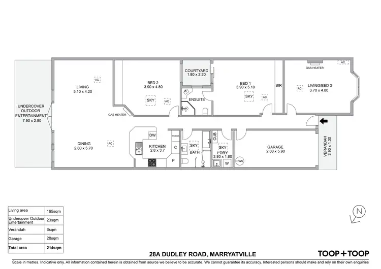 Floorplan of Homely house listing, 28A Dudley Road, Marryatville SA 5068