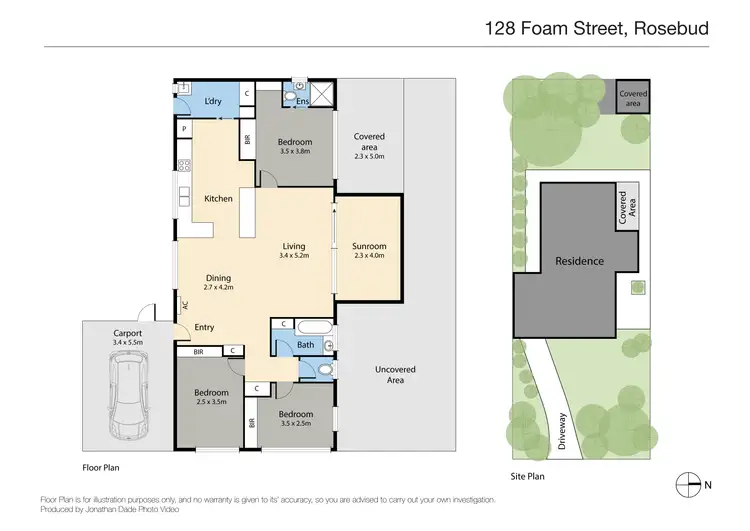 Floorplan of Homely house listing, 128 Foam Street, Rosebud VIC 3939