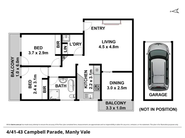 Floorplan of Homely apartment listing, 4/41 Campbell Parade, Manly Vale NSW 2093