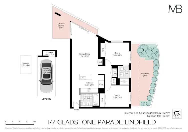 Floorplan of Homely apartment listing, 1/7 Gladstone Parade, Lindfield NSW 2070