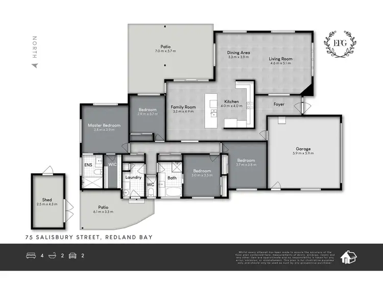 Floorplan of Homely house listing, 75 Salisbury Street, Redland Bay QLD 4165