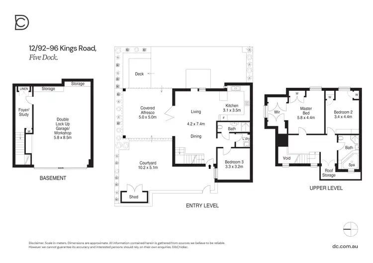 Floorplan of Homely townhouse listing, 12/92-96 Kings Road, Five Dock NSW 2046