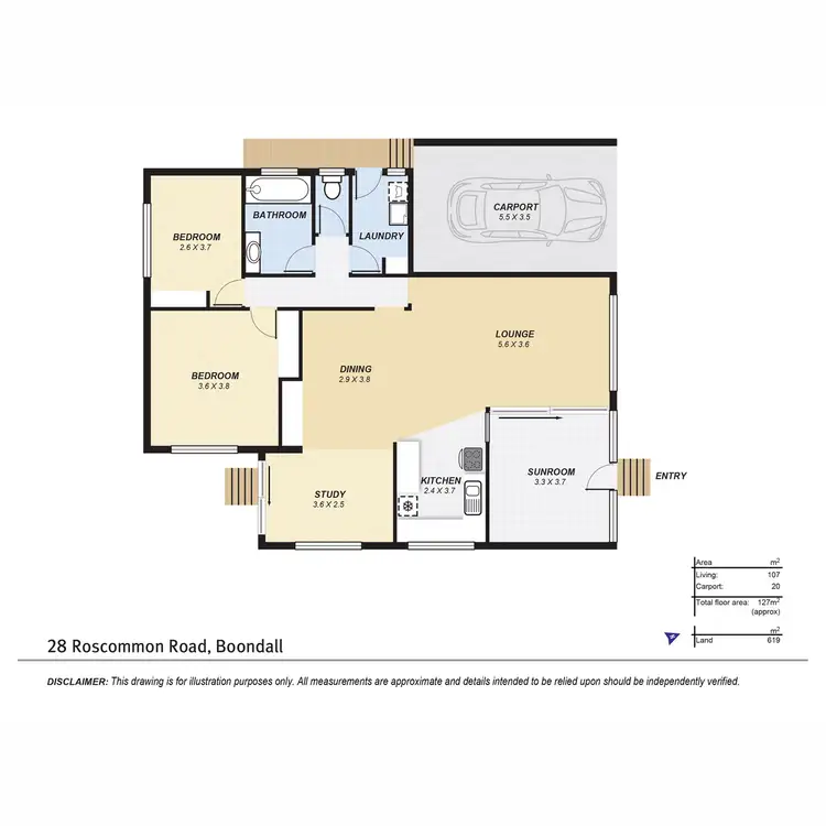 Floorplan of Homely house listing, 28 Roscommon Road, Boondall QLD 4034