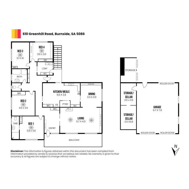 Floorplan of Homely house listing, 610 Greenhill Road, Burnside SA 5066