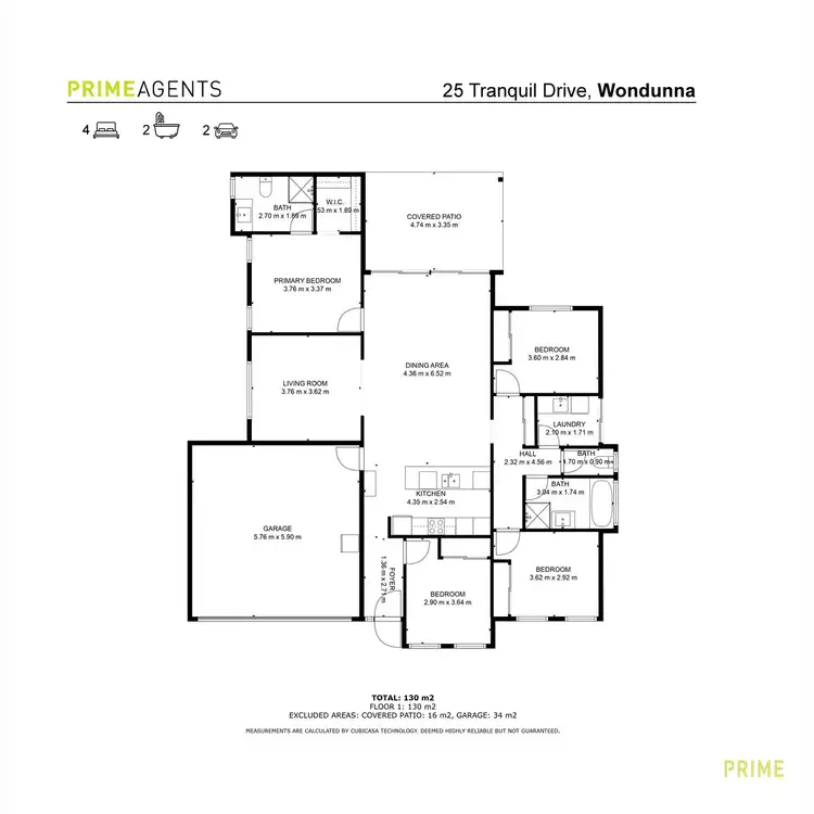 Floorplan of Homely house listing, 25 Tranquil Drive, Wondunna QLD 4655