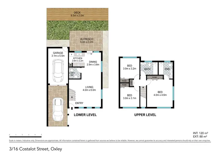 Floorplan of Homely townhouse listing, 8/16 Costalot Street, Oxley QLD 4075