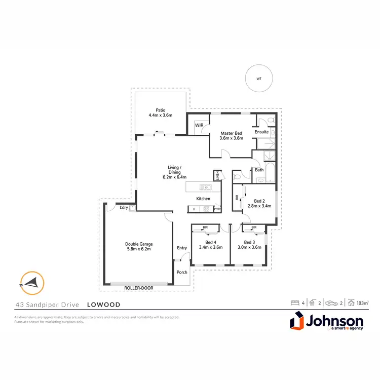 Floorplan of Homely house listing, 43 Sandpiper Drive, Lowood QLD 4311